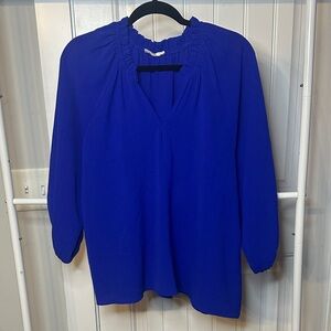 Eesome‎ Size Medium Royal Blue Blouse